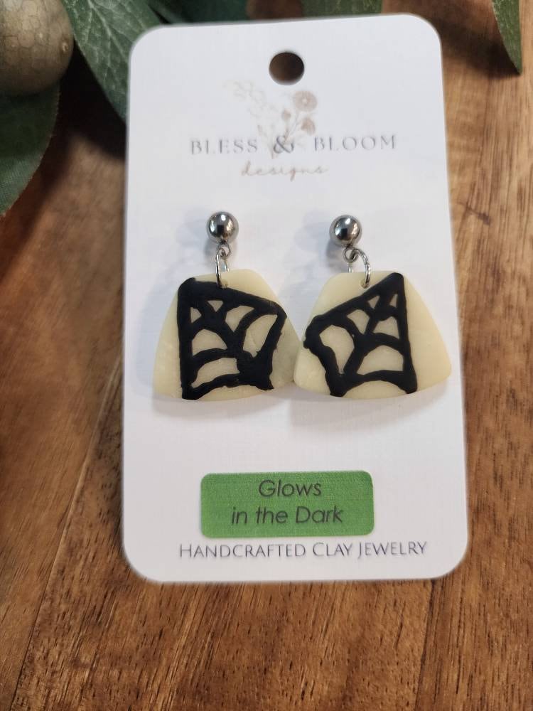 Halloween Themed Polymer Clay Medium Dangle Earrings